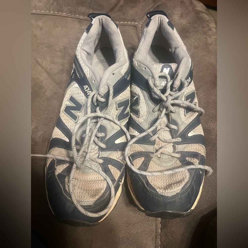 New Balance Navy and Light Gray Athletic Shoes